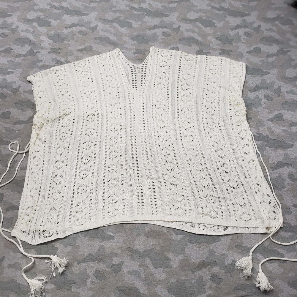 Zyia Swimwear Womens Medium White Pullover Sleeveless